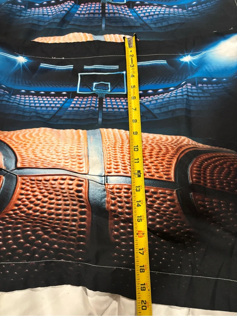 Set of 2 Basketball Print Pillow cases shams - Black & Orange Standard size